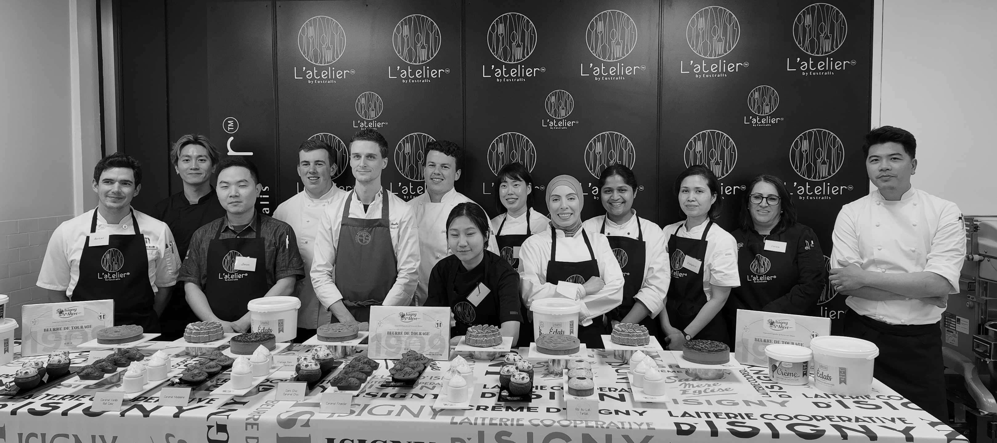 masterclass, alexis bouillet, student, viennoisserie, butter sheet, isigny butter, chou, caramel, cake